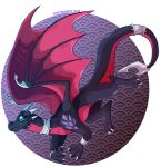  2018 cynder digital_media_(artwork) dragon female feral horn kittyisawolf membranous_wings scalie solo spyro_the_dragon video_games western_dragon wings 