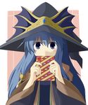  blue_hair coat duel_monster eria hat ritua_erial valentine witch_hat yu-gi-oh! yuu-gi-ou_duel_monsters 