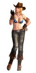  3d absurdres bikini_top blonde_hair blue_eyes cow_girl cowboy_hat cowgirl dead_or_alive dead_or_alive_5 denim hat high_res highres jeans official_art pants tecmo tina_armstrong western 