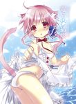  :o animal_ears blush cat_ears cat_tail cover cover_page dress dress_lift flat_chest groin hikanyan neck_ribbon nipple_slip nipples original panties pink_hair red_eyes ribbon solo sparkle tail twintails underwear water white_panties 