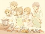  3boys :3 asahina_mitsuru bad_id bad_pixiv_id cooking genderswap genderswap_(ftm) genderswap_(mtf) kyonko multiple_boys multiple_girls nagato_yuuki onion suzumiya_haruhi_no_yuuutsu suzumiya_haruhiko wakana_(nagomoo) 