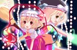  bad_id bad_pixiv_id banned_artist blonde_hair broom danmaku flandre_scarlet hat kirisame_marisa long_hair multiple_girls ponytail ribbon shiraki_ai short_hair touhou wings 