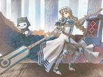  alicia_florence aria aria_pokoteng armor crossover helmet hirokiku long_hair monster_hunter oar solo 