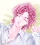  bazett_fraga_mcremitz bed closed_eyes dress_shirt fate/hollow_ataraxia fate/stay_night fate_(series) lowres red_hair shirt short_hair sleeping tennoji_mei 