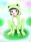  animal_costume frog_costume iriomote_yamaneko kanokon osakabe_mio solo 