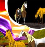  equine female horse kuuztinr male mammal rain rain_(cimarron) spirit spirit:_stallion_of_the_cimarron spirit_(cimarron) 