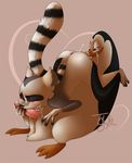  crossgender cum cum_drool cum_in_mouth cum_inside cuntboy erection eyes_closed fellatio female intersex king_julien madagascar male oral oral_sex penis ringtailed_lemur sex straight the_penguins_of_madagascar tsuyagami 