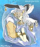  2boys animal_ears bercht bunny_ears cecil_harvey final_fantasy final_fantasy_4 final_fantasy_iv golbeza multiple_boys white_hair 