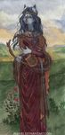  bluari canine dress fantasy female goth mammal medieval music renaissance wolf 
