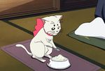 animated animated_gif cat eating food kamichu! lowres spoon 