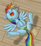 baby camel_toe equine female feral friendship_is_magic hair horse laugh mammal multi-colored_hair my_little_pony panties peeing pegasus pony purple_eyes pussy rainbow_dash_(mlp) rainbow_hair solo underwear urine watersports wings young zed001 
