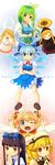  :&lt; :d ;d ^_^ bad_id bad_pixiv_id black_hair blonde_hair bloomers blue_eyes blue_hair blush bow broom broom_riding cirno closed_eyes copyright_name crossed_arms daiyousei dress drill_hair eyebrows fang flower flying green_eyes green_hair grin hair_bow hand_to_own_mouth hat highres holding ice ice_wings jeolchwiseon_(dotted_line) kirisame_marisa lily_black lily_white long_hair luna_child multiple_girls one_eye_closed open_mouth orange_eyes outstretched_arms red_eyes short_hair smile star_sapphire sunflower sunny_milk touhou twintails underwear wings witch_hat yousei_daisensou 