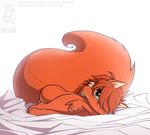  avoid_posting bashful butt conditional_dnp curled_up female fetal_position green_eyes hair jollyjack looking_at_viewer mammal nude red_hair rodent scarlet_(sequential_art) sequential_art shy solo squirrel 