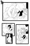  black_and_white breasts canine child comic donkey double_penetration equine female fox male mammal milf monochrome mother natysanime parent penetration penis son spanish translated translation_request vaginal young 