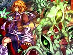  bad_id bad_pixiv_id blonde_hair bridge detached_sleeves eyes glowing glowing_eyes green_eyes jealousy_of_the_kind_and_lovely melon22 mizuhashi_parsee monster open_mouth pointy_ears scarf short_hair short_sleeves solo too_literal touhou wide_sleeves 