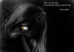  amber_eyes black_background crying derpy_hooves_(mlp) dichrome english_text equine female feral friendship_is_magic grey_theme hereticofdune hi_res horse mammal my_little_pony plain_background pony simple_background solo tears text yellow_eyes 