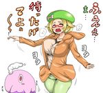  bel_(pokemon) beret blonde_hair blush bouncing_breasts breasts commentary_request curvy gen_5_pokemon glasses hat hips huge_breasts kitsune-tsuki_(getter) musharna plump pokemon pokemon_(game) pokemon_bw2 red_eyes translation_request wide_hips 