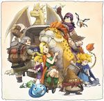  3boys :d age_difference alcohol apple arm_support backpack bag bandages bangs barrel basket bat beer belt bianca bianca's_daughter bianca's_son bird black_hair blonde_hair blue_eyes blunt_bangs bob_cut boots borongo bow bracelet braid brother_and_sister brown_hair brownie_(dragon_quest) buckle cape cat child chimaera_(dragon_quest) claws closed_eyes crate dragon dragon_quest dragon_quest_v drakee dress drink earrings eating facial_hair family father_and_daughter father_and_son foam food fruit full_body fur_trim gloves grass great_dragon green_eyes ground_vehicle hagure_metal hair_bow hair_tie hammer hero_(dq5) highres holding holding_weapon hood horns jewelry long_hair looking_at_another looking_at_viewer looking_down low_ponytail mask monster mother_and_daughter mother_and_son multiple_boys multiple_girls mustache neck_ring open_mouth over_shoulder petting ponytail riding sancho short_hair shorts siblings single_braid slime_(dragon_quest) smile spiked_hair staff standing sword tent_(pabell) torn_clothes turban twins wagon weapon weapon_over_shoulder 