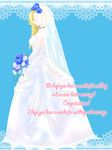  bad_id bad_pixiv_id bianca blonde_hair bouquet braid bridal_veil choker closed_eyes dragon_quest dragon_quest_v dress earrings elbow_gloves english flower gloves hair_flower hair_ornament hair_over_shoulder jewelry koshi_(meermisa) long_hair single_braid solo veil wedding_dress 