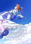  blue_eyes brown_hair frills highres jason_(kaiten_kussaku_kikou) lyrical_nanoha mahou_shoujo_lyrical_nanoha ribbon solo takamachi_nanoha 