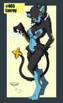 anthro breasts claws collaboration digitigrade electricity feline female luxray mammal mingchee navel nintendo nipples notorious84 nude pinup plain_background pok&#233;mon pok&#233;morph pok&eacute;mon pok&eacute;morph pose pussy red_nipples red_sclera smile solo standing the_pokedex_project video_games yellow_eyes 