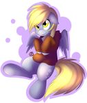  :p cutie_mark derpy_hooves_(mlp) equine female feral friendship_is_magic hi_res hoodie mammal my_little_pony pegasus simple_background solo spittfire tongue tongue_out wings 