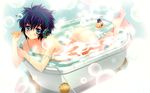  bath bathtub carnelian headphones nude para-sol short_hair water wet yatabe_miu 