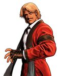  blonde_hair capcom_vs_snk capcom_vs_snk_2 facial_hair fingerless_gloves gloves male_focus mori_toshiaki mustache official_art one-eyed rugal_bernstein snk solo the_king_of_fighters 