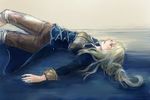  agrias_oaks armor bad_id bad_pixiv_id blonde_hair final_fantasy final_fantasy_tactics knight kno_(anahita) long_hair lying pants solo 