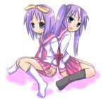  bad_id bad_pixiv_id bdsm bondage bound bound_together hiiragi_kagami hiiragi_tsukasa lucky_star multiple_girls purple_hair 