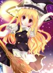  bad_id bad_pixiv_id blonde_hair broom hat kinoko kirisame_marisa long_hair ribbon solo touhou 