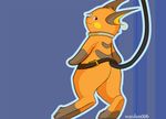  ambiguous_gender belt bottomless butt collar half-dressed looking_at_viewer nintendo pok&#233;mon pok&eacute;mon raichu solo video_games warden006 