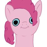  blue_eyes creepy derp equine female friendship_is_magic hair horse looking_at_viewer mammal my_little_pony pink_hair pinkie_pie_(mlp) plain_background pony renabu solo white_background 