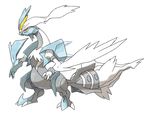  absurdres alternate_form highres kyurem no_humans official_art pokemon pokemon_(game) pokemon_bw pokemon_bw2 sugimori_ken 