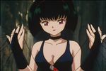  breasts hair inuyasha ninja red_eyes short_hair yura_of_the_hair 