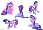  equine eyes_closed female feral friendship_is_magic hair half-closed_eyes horn horse levitation mammal multi-colored_hair my_little_pony pencil plain_background pony shaded smile subjectnumber2394 twilight_sparkle_(mlp) unicorn white_background worried 