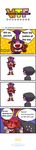  1girl 4koma :d anger_vein blush brown_eyes brown_hair caitlyn_(league_of_legends) comic engrish fang gloves goggles hat highres league_of_legends long_hair long_image open_mouth ranguage smile tall_image viktor_(league_of_legends) waltre 