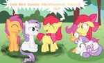  applebloom_(mlp) cutie_mark_crusaders_(mlp) female friendship_is_magic interdermensional_travel male my_little_pony scootaloo(mlp) square_crossover sweetie_belle_(mlp) 