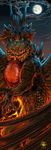  alectorfencer avian bookmark gryphon hybrid night solo yellow_eyes 