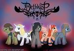  blue_eyes crossover cutie_mark deathklok dethklok dethklop english_text equine feral friendship_is_magic green_eyes group hair horn horse looking_at_viewer male mammal metalocalypse my_little_pony nathan_explosion parody pegasus pickles_(dethklok) ponification pony scorchie-coro skwisgaar_skwigelf text toki_wartooth unicorn william_murderface wings 