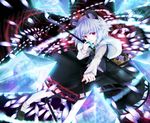  animal_ears basket capelet danmaku dowsing_rod grey_hair jewelry mouse mouse_ears mouse_tail nazrin red_eyes shoes short_hair smile solo tail touhou yume_koucha 