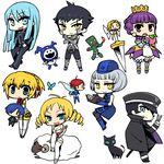  6+girls :d :o aegis_(persona) arlia armor atlus blonde_hair blue_eyes blue_hair book boomerang bug butterfly cat catherine catherine_(game) chan_co character_doll chibi company_connection crossover crown devil_summoner drill_hair eating elizabeth_(persona) food fruit gouto gradriel grey_hair hat hitoshura insect jack_frost kuzunoha_raidou long_hair mokoi multiple_boys multiple_crossover multiple_girls nemissa open_mouth pantyhose peach persona persona_3 pixie_(megami_tensei) princess_crown purple_eyes purple_hair sheep shin_megami_tensei shin_megami_tensei_iii:_nocturne short_hair sitting smile soul_hackers standing sword tattoo thighhighs twin_drills twintails weapon yellow_eyes yuuki_makoto |_| 