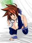  breasts cleavage genderswap gloves kratos_aurion large_breasts short_hair solo tales_of_(series) tales_of_symphonia 