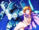  audrey_burne blonde_hair breasts green_eyes gundam gundam_unicorn mecha niko_(tama) nipples nt-d nude short_hair small_breasts unicorn_gundam 