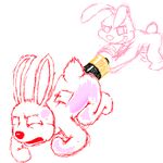  anal anal_insertion anal_penetration battery duracell duracell_bunny insertion jackrlupus lagomorph mammal penetration rabbit sketch 