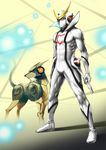  bodysuit casshan_robot_hunter casshern dog friender mask senkon white_bodysuit 