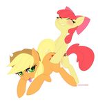  apple_bloom_(mlp) applebloom_(mlp) applejack_(mlp) blonde_hair blush cowboy_hat cub cutie_mark dildo duo equine eyes_closed female feral feral_on_feral freckles friendship_is_magic from_behind green_eyes hair hat horse incest kohtek lesbian mammal my_little_pony penetration plain_background pony red_hair saliva sex sex_toy sibling sisters strapon tongue white_background young 