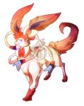  2013 alpha_channel blue_eyes digital_media_(artwork) eeveelution feral flareon nintendo pok&eacute;mon pok&eacute;mon_(species) ravoilie simple_background solo standing transparent_background video_games 