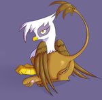  avian beak butt claws female feral friendship_is_magic gilda_(mlp) gryphon lying miketheuser my_little_pony paws pussy solo wings 