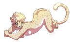  ass_up cheetah feline female looking_at_viewer mammal nude pinup pose solo uni 